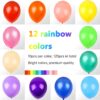 120 Rainbow Balloons – 12'' Assorted Color Latex Balloons for Party, Arch & Garland - Image 2