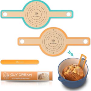 Silicone Bread Sling, 2pcs Non-Stick Dutch Oven Liner for Sourdough with Storage Band