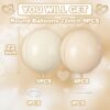 9Pcs Cream Beige 4D Foil Balloons, 22" Metallic Round Party Decorations - Image 5