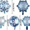 20Pcs Snowflake Foil Balloons, Winter Wonderland & Christmas Party Decorations - Image 5