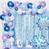 20Pcs Snowflake Foil Balloons, Winter Wonderland & Christmas Party Decorations - Image 3