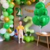 30Pcs Green Round Foil Balloons, 18" Party Decorations - Image 3