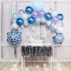 20Pcs Snowflake Foil Balloons, Winter Wonderland & Christmas Party Decorations - Image 2