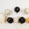 6Pcs Black White Sand Round Foil Balloons, 22" Giant 4D Party Decorations - Image 4