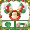 125Pcs Christmas Balloon Garland Kit, Red Green Gold Silver Arch with Cane & Star Foil Decorations - Image 3