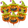 6Pcs Scary Pumpkin Foil Balloons, Halloween Party Decorations - Image 5