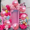 12Pcs Light Pink Foil Balloons, 22" Round Mylar Party Decorations - Image 2