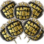 7Pcs Happy New Year Foil Balloons, New Year's Eve Party Decorations