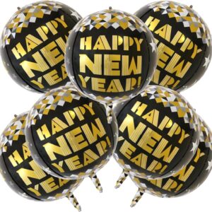 7Pcs Happy New Year Foil Balloons, New Year's Eve Party Decorations
