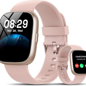 Smartwatch with Alexa 1.83" HD Touch Fitness Tracker Pink