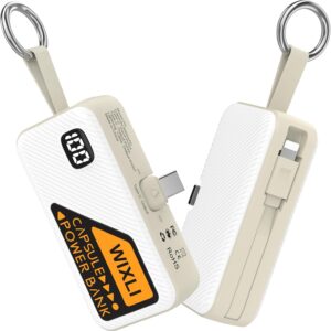 5000mAh USB-C Portable Charger Power Bank for iPhone and Android