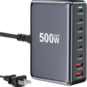 500W USB-C 8-Port GaN III Pro Fast Charging Station