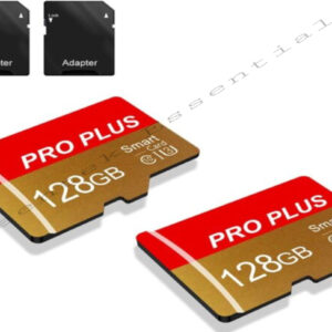 128GB TF Memory Card 2-Pack with Adapter UHS-I C10 A1