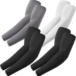 Cooling Compression Arm Sleeves with UV Sun Protection for Sports Activities