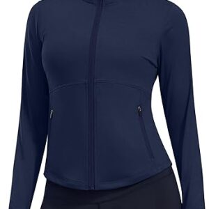 Women’s Cropped Workout Jacket for Running Gym Yoga and Athletic Training