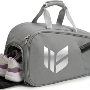 Large Waterproof Tennis Backpack Duffel with Shoe Compartment and Insulated Pocket